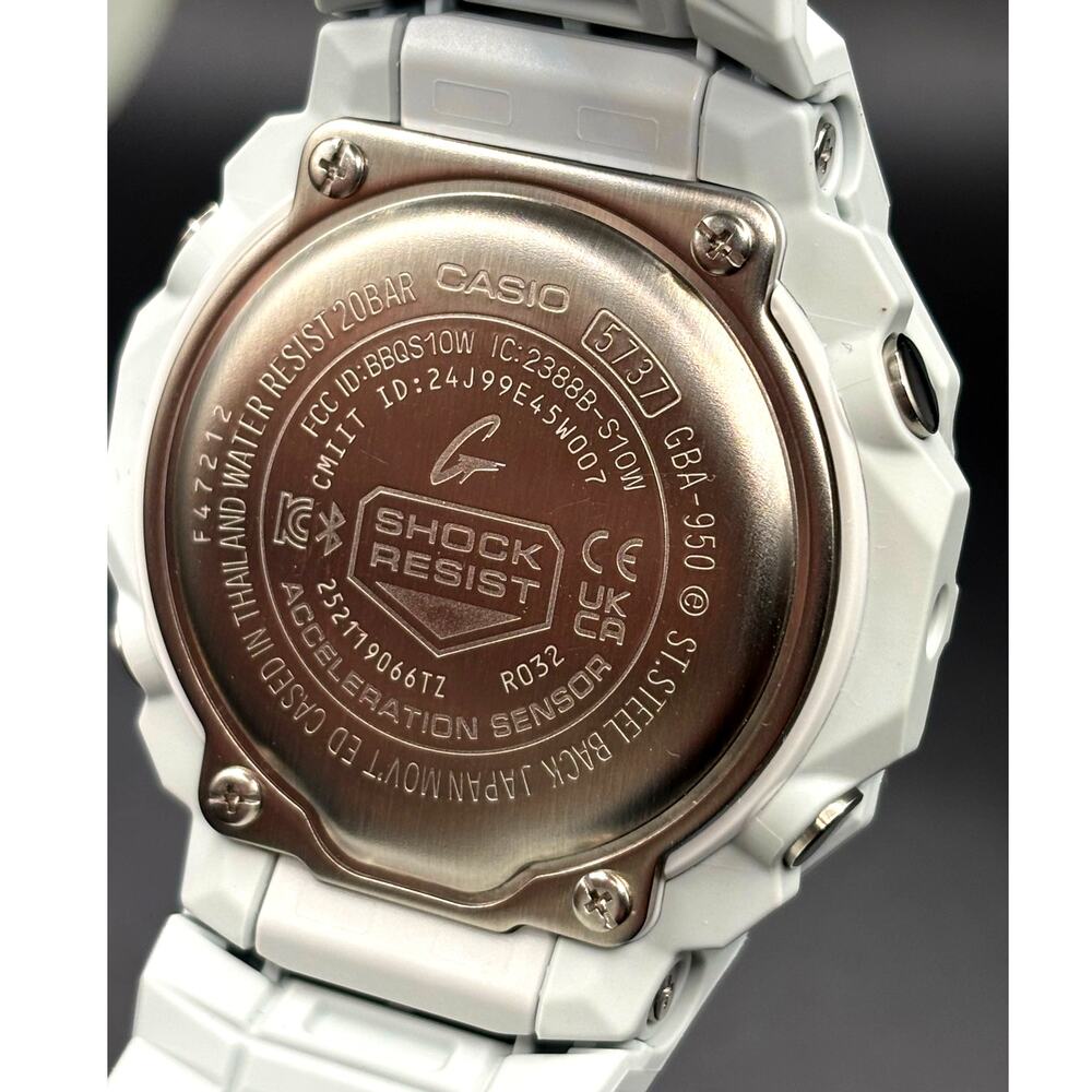 Casio G-Shock MOVE GBA-950-7A Bluetooth Step Tracker White unisex Watch NIBWT - Picture 11 of 17